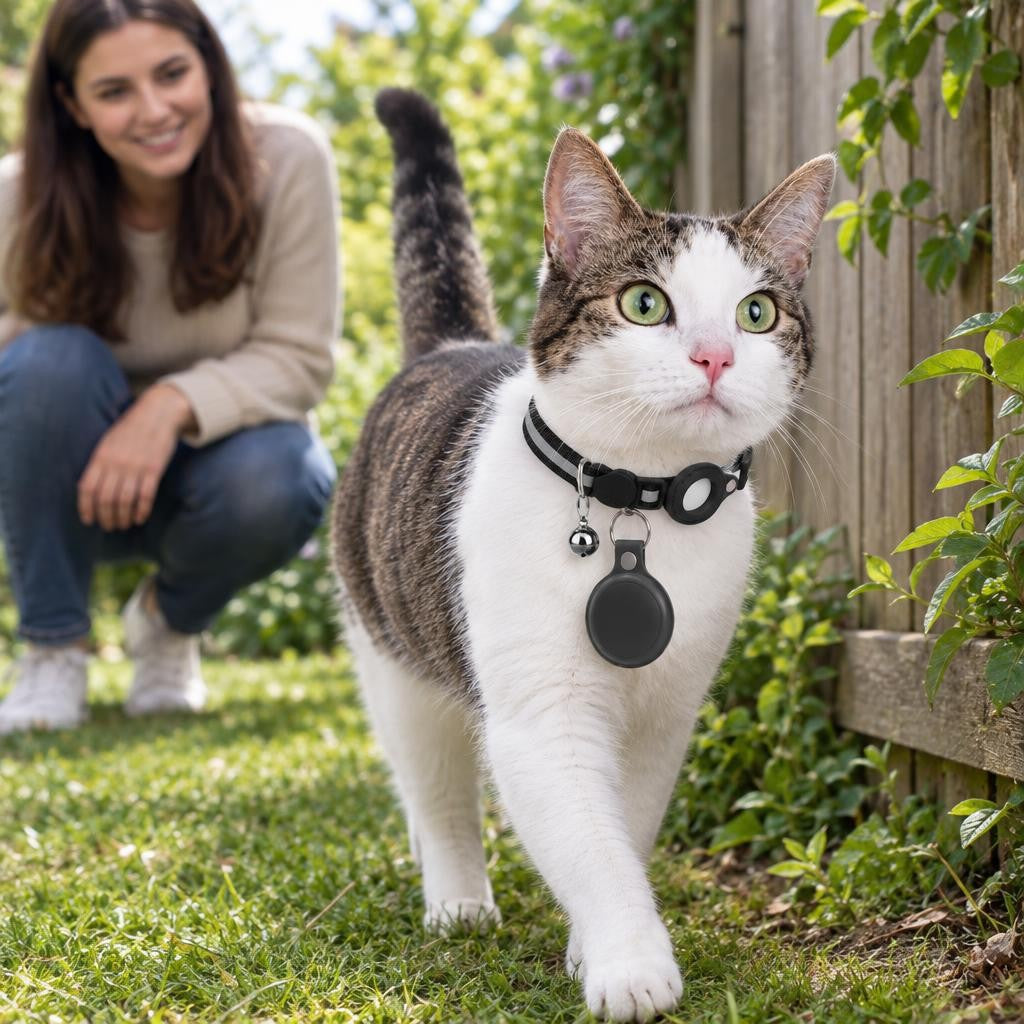 Collier pour chat avec porte-AirTag
